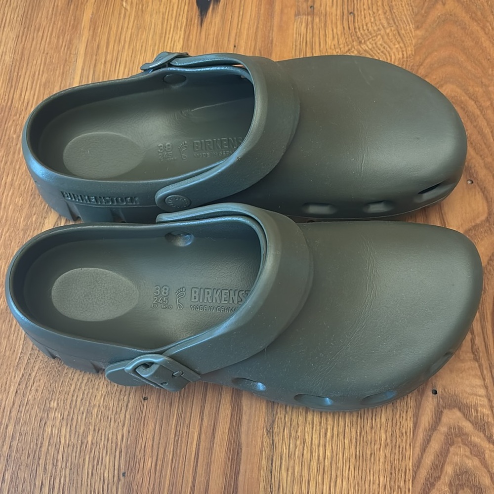 Birkenstock Khaki Mules & Clogs